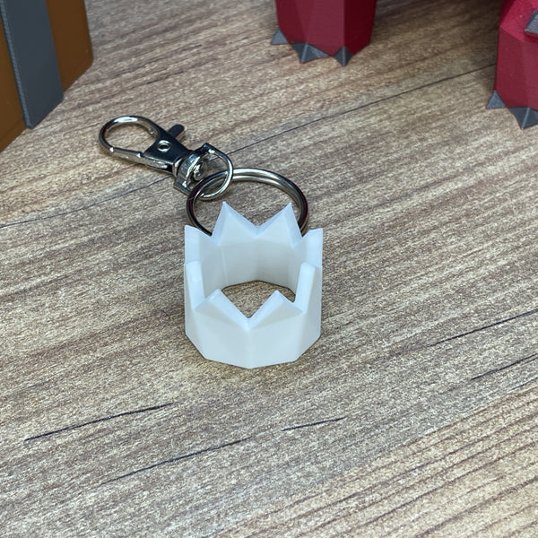 White RuneScape party hat keychain gift